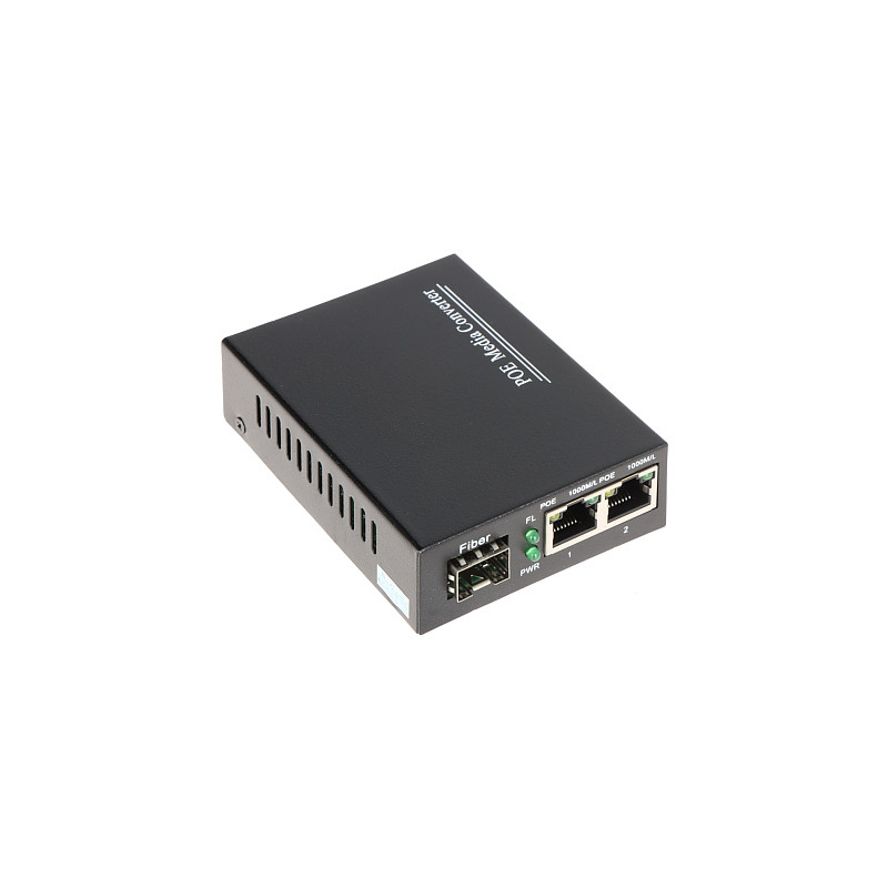 産業用PoEスイッチ 2x Gigabit Ethernet RJ45 + 1x SFP Uplink 802.3at/af 52V DC 電源アダプター付属 Delta SPS-2P/1SFP