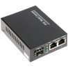 Прамысловы камутатар PoE 2x Gigabit Ethernet RJ45 + 1x SFP Uplink 802.3at/af 52V DC Блок сілкавання ў камплекце Delta SPS-2P/1SF