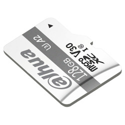 microSDXC atmiņas karte 128GB UHS-I 100/90 MB/s Class 10 U3 V30 A2 Professional CCTV 4K IP DVR uzraudzībai DAHUA TF-P100/128GB