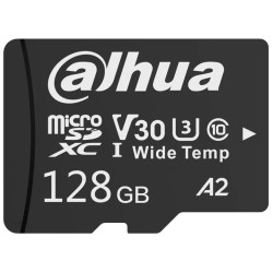 microSDXC 128GB UHS-I U3 V30 A2 muistikortti IP-kameroille valvontaan ja videonauhureille High Speed DAHUA TF-W100-128GB
