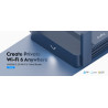 Roteador Wi-Fi 6 AX3000 VPN 2.5Gbps WAN Mesh USB 3.0 Tethering 4G/5G Móvel de Viagem Repetidor Ponto de Acesso WISP CUDY TR3000