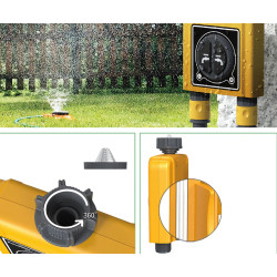 Smart dubbelventil för bevattningssystem med WiFi gateway Tuya BT trädgårdskontroller RainPoint TWG004WRF+TTV203WRF