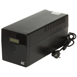 Nepertraukiamo maitinimo šaltinis UPS Line-Interactive 1000VA 600W LCD USB AVR 2x Schuko 2x C13 apsauga nuo viršįtampių Green Ce