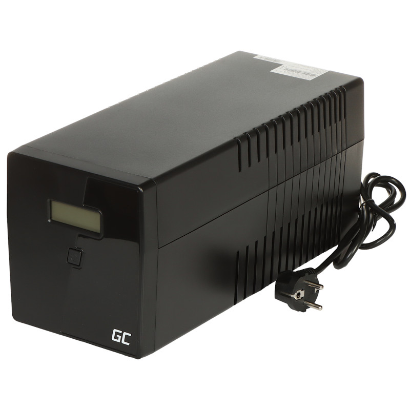 Sistema de alimentación ininterrumpida UPS Line-Interactive 1000VA 600W LCD USB AVR 2x Schuko 2x C13 protección contra sobretens