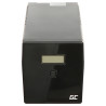 Джерело безперебійного живлення UPS Line-Interactive 1000VA 600W LCD USB AVR 2x Schuko 2x C13 захист від перенапруги Green Cell 