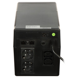 USV-Notstromversorgung Line-Interactive 1000VA 600W LCD USB AVR 2x Schuko 2x C13 Überspannungsschutz Green Cell UPS03