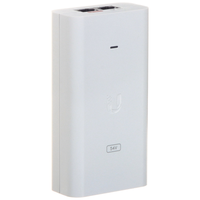 ギガビットPoE電源アダプター 54V 80W イーサネットインジェクター シールドタイプ UBIQUITI UQ-POE-54-80W-G