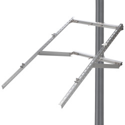 Pole mount for photovoltaic panels adjustable mast mount aluminum profile 120cm PV 4SUN USP-SUN-340-V2