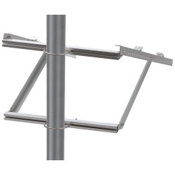 Βάση στήριξης σε στύλο για φωτοβολταϊκά πάνελ ρυθμιζόμενη αλουμινίου προφίλ 120cm PV 4SUN USP-SUN-340-V2