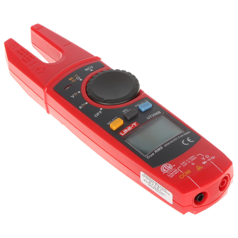 Multímetro de Alicate Digital True RMS NCV Alicate Aberto Medição de Corrente AC DC Tensão Resistência Capacitância UNI-T UT-256