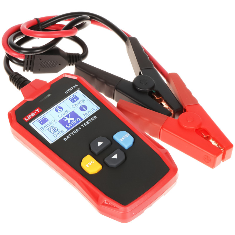 12V 24V Car Battery Tester Battery Analyzer CCA AGM GEL EFB Internal Resistance UNI-T UT673A
