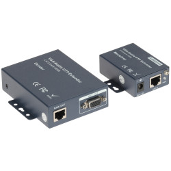 VGA és audio extender UTP RJ45 kábelen keresztül aktív adó és vevő készlet 140m-ig Delta Multimedia VGA+AU/UTP