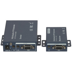 Extensor VGA con Audio por cable UTP RJ45 Kit activo Transmisor Receptor hasta 140m Delta Multimedia VGA+AU/UTP