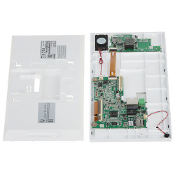 IP beltéri videó kaputelefon monitor 7 hüvelykes érintőképernyő PoE MicroSD foglalat riasztó hub 8GB memória fehér-fekete DAHUA 