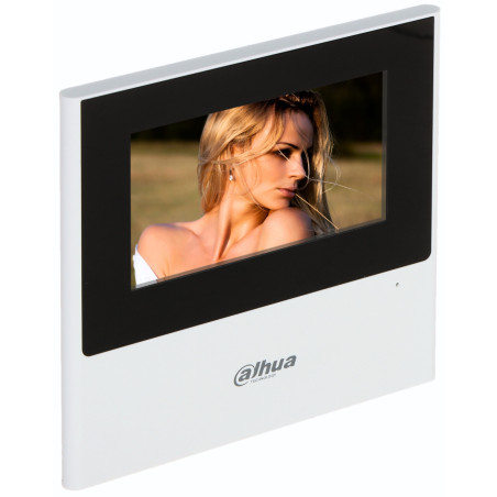 Monitor interior de videoportero IP WiFi 4.3 pulgadas LCD Blanco 2-Wire SOS DND Alarma Entradas de alarma DAHUA VTH2612L-W