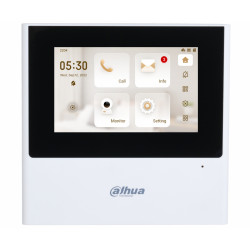 Notranja enota IP WiFi video domofona 4.3 palčni LCD monitor bel 2-žični SOS DND alarm alarmni vhodi DAHUA VTH2612L-W