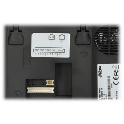 IP-відэадамафонны манітор Wi-Fi 7 цаляў сэнсарны PoE SOS ёмісны экран чорны DAHUA VTH2621G-WP