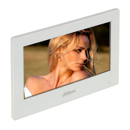 2-Wire IP Wi-Fi indoor monitor 7 inch touchscreen white hybrid video intercom system DAHUA VTH2622GW-W