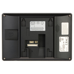 Wi-Fi IP beltéri videó kaputelefon panel 7 hüvelykes érintőképernyő fekete PoE SD kártyahely 6 riasztási bemenet DAHUA VTH5421HB