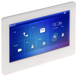 7인치 IP WiFi 비디오 도어폰 내부 패널 화이트 터치 PoE 벨 알람 스마트 홈 DAHUA VTH5421HW-W