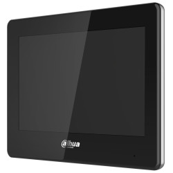 可视对讲室内机 IP 2-Wire 7英寸触摸屏黑色对讲系统 DAHUA VTH5422HB