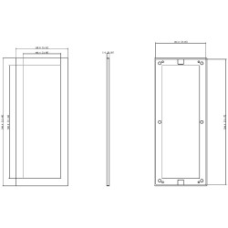 Panel montażowy do systemów wideodomofonowych VTO4202F obudowa aluminiowa srebrna akcesorium instalacyjne CCTV DAHUA VTM126