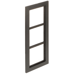 Montagerahmen für modulare Videosprechanlagen für 3 bis 6 Module Aluminium schwarz Systemrahmen Zubehör DAHUA VTM24P3