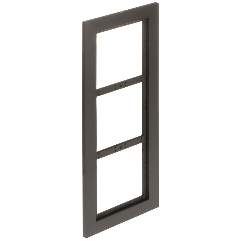 Монтажен панел за модулни видеодомофони за 3 до 6 модула алуминиев черен системна рамка аксесоар DAHUA VTM24P3