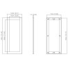 Monteringspanel för modulära videoporttelefoner för 3 till 6 moduler aluminium svart systemram tillbehör DAHUA VTM24P3
