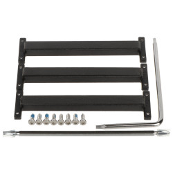 Montagerahmen für modulare Videosprechanlagen für 3 bis 6 Module Aluminium schwarz Systemrahmen Zubehör DAHUA VTM24P3