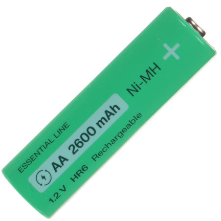 Bateri Boleh Dicas Semula AA R6 2600mAh Ni-MH 1.2V Set 16 keping Green Cell Green Cell AKU-AA-2600/GC*P16