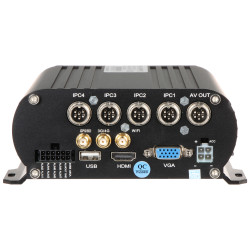 4-kanālu mobilais IP PoE M12 GPS Wi-Fi 4G LTE reģistrators transportlīdzekļiem autobusiem un kravas automašīnām CMSV6 1080p Full