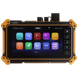 Professionell optisk reflektometer OTDR effektmätare VFL OLS TDR RJ45 fiberoptisk testare pekskärm Delta Tester CS-R5E-50H