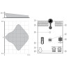 PIR en glasbreukdetector duale binnenshuis alarmdetector digitale bewegingsdetectie microfoon hoge gevoeligheid SATEL NAVY