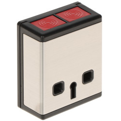 Professional Panic Button Stainless Steel Grade 3 NO/NC Mechanical Memory Key Reset EOL Dual Alarm Delta PADP3