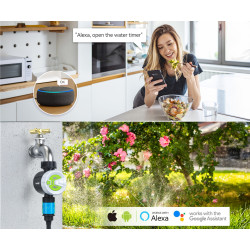 智能灌溉阀套装带WiFi网关 Tuya Smart 自动花园浇水定时器 RainPoint TTV102B+TWG009BW