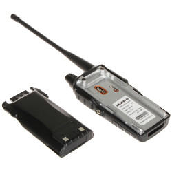 Divjoslu rācija Duobander VHF UHF FM LED lukturītis VOX 5W Baofeng UV-82