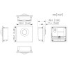 IP video-intercom buitenstation 2Mpx WDR IR IP65 IK07 modulair intercom deurbel gratis app DAHUA VTO4201F-P1