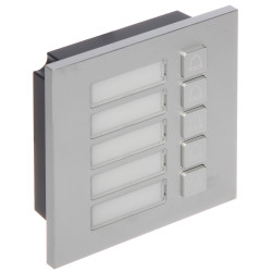 5 nupiga klaviatuurimoodul modulaarsele IP-videouksefonisüsteemile hõbedane IP65 IK07 DAHUA VTO4202F-MB5