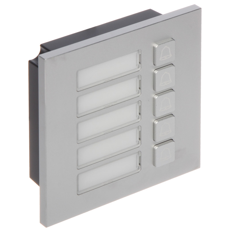 Module clavier à 5 boutons pour système de portier vidéo modulaire IP argent IP65 IK07 DAHUA VTO4202F-MB5