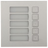 Modul klávesnice s 5 tlačítky pro modulární IP videotelefonní systém stříbrný IP65 IK07 DAHUA VTO4202F-MB5