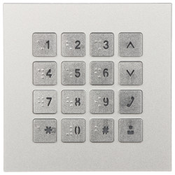 Modular Keypad for IP Video Intercom Modular System Numeric Buttons White Backlight Silver Cipher DAHUA VTO4202F-MK