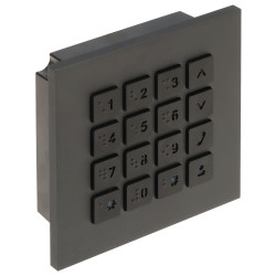 Klaviatuurimoodul IP-videouksetelefoni süsteemile Paigaldustarvik IP65 IK07 DAHUA VTO4202FB-MK