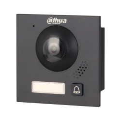 ハイブリッドIP 2線式ビデオドアホン屋外パネル 2Mpx Fisheye WDR IRカメラ アルミニウム製グラファイト筐体 DAHUA VTO4202FB-P1