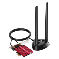 Karta rouedad Wi-Fi 7 PCIe Bluetooth 5.4 Tri-Band 2.4/5/6GHz Intel BE200 M.2 desktop adapter LAN CUDY WE9300S