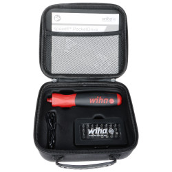 Set pemutar skru elektrik boleh dicas semula 30 bit sarung LED USB-C set alat profesional WIHA WH-SPEED-E/POCKETDRIVE/45791