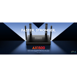Kaheribaline Wi-Fi 6 AX1500 Gigabit Mesh-süsteem 4 antenni kiire internet laiendatud leviala CUDY WR1500