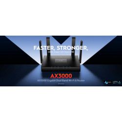Router Wi-Fi 6 AX3000 Dual-Band Gigabit Mesh MU-MIMO Beamforming WISP AP Sistema de Gestió Aplicació Mòbil CUDY WR3000