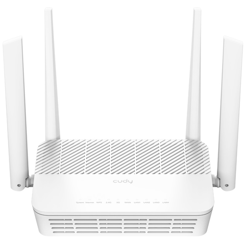 Wi-Fi 6 듀얼 밴드 AX3000 기가비트 VPN 메시 MU-MIMO 빔포밍 OFDMA 고속 안정적 라우터 CUDY WR3000S
