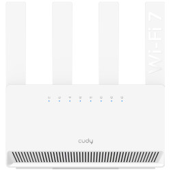 Wi-Fi 7 BE3600 router 2.4GHz 5GHz 2880Mbps 4x Gigabit VPN Mesh MU-MIMO Broadcom négymagos alkalmazás WPA3 MLO 4K-QAM CUDY WR3600